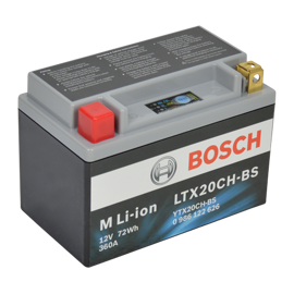 Bosch MC lithium batteri LTX20CH-BS 12volt 6Ah +pol til Venstre